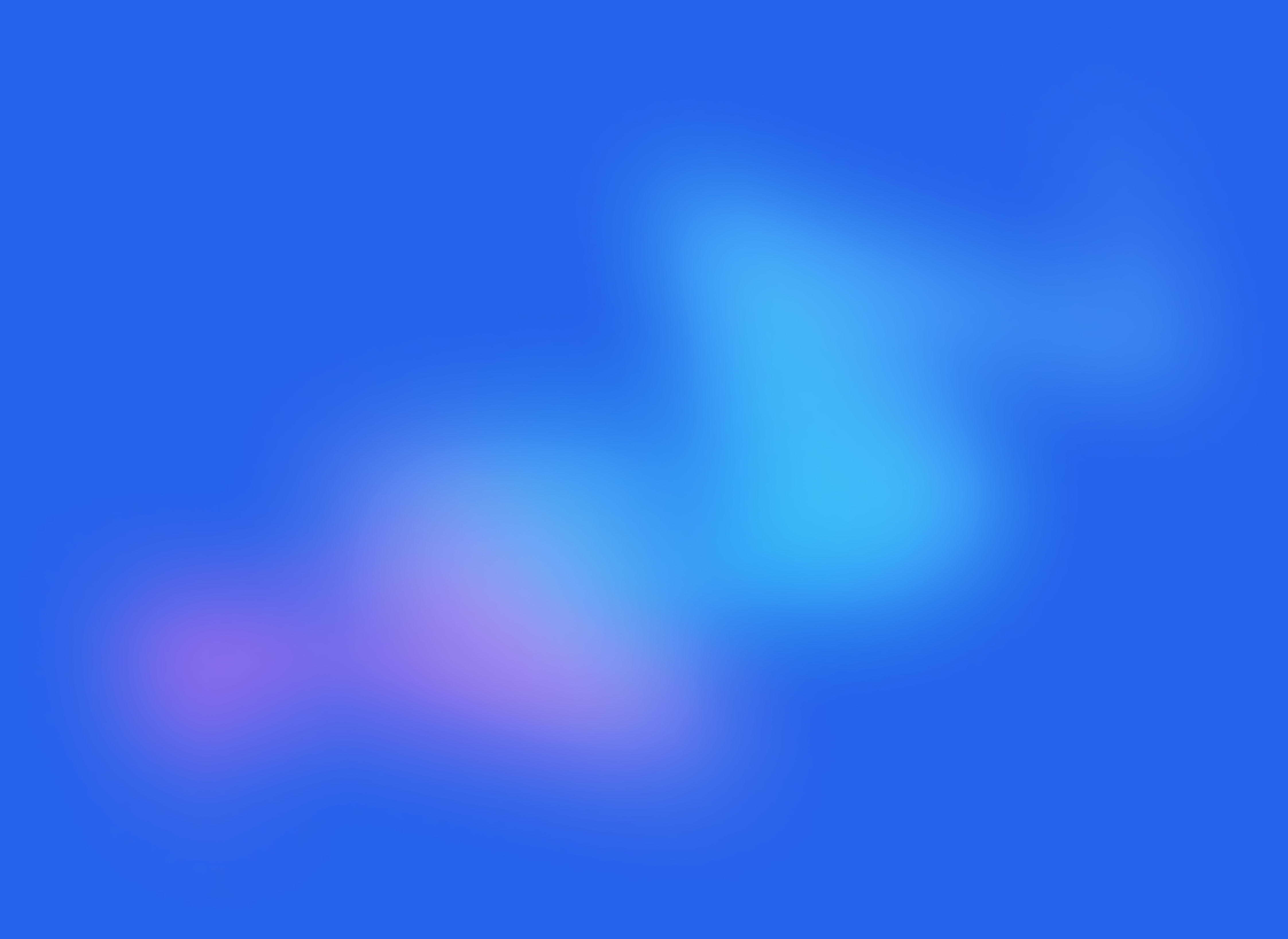 Radial gradients to soften the blue background
